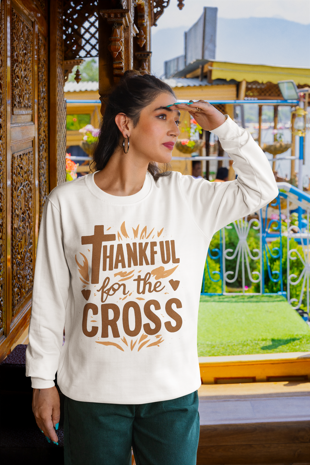 Thankful For the Cross - Unisex Sweatshirt