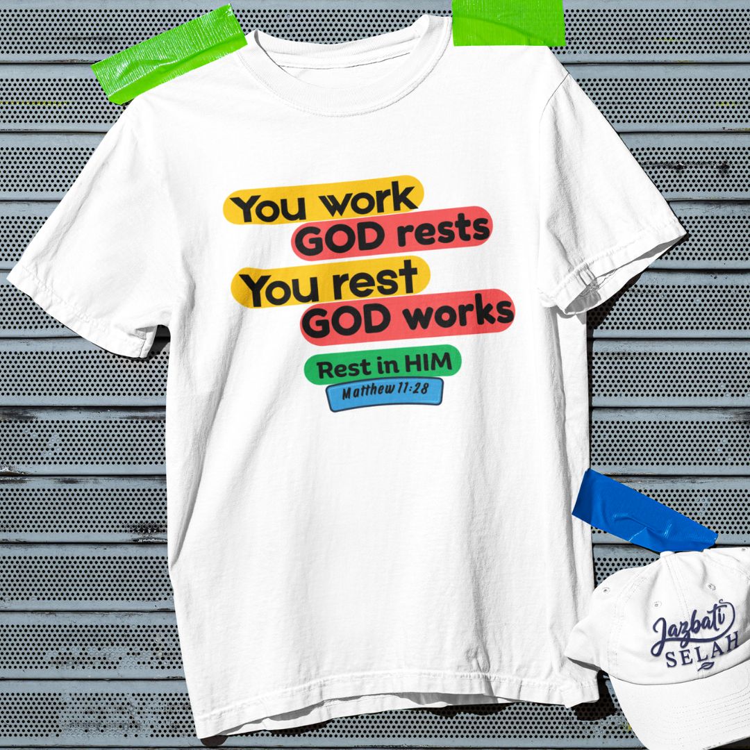 Rest in Him - Unisex Oversized Classic T-Shirt