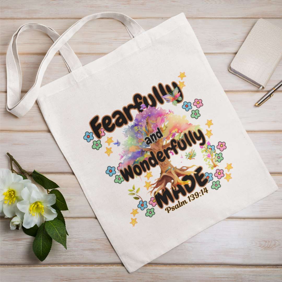 Fearfully & Wonderfully Made - Essential Signature Tote Bag (with Zipper)