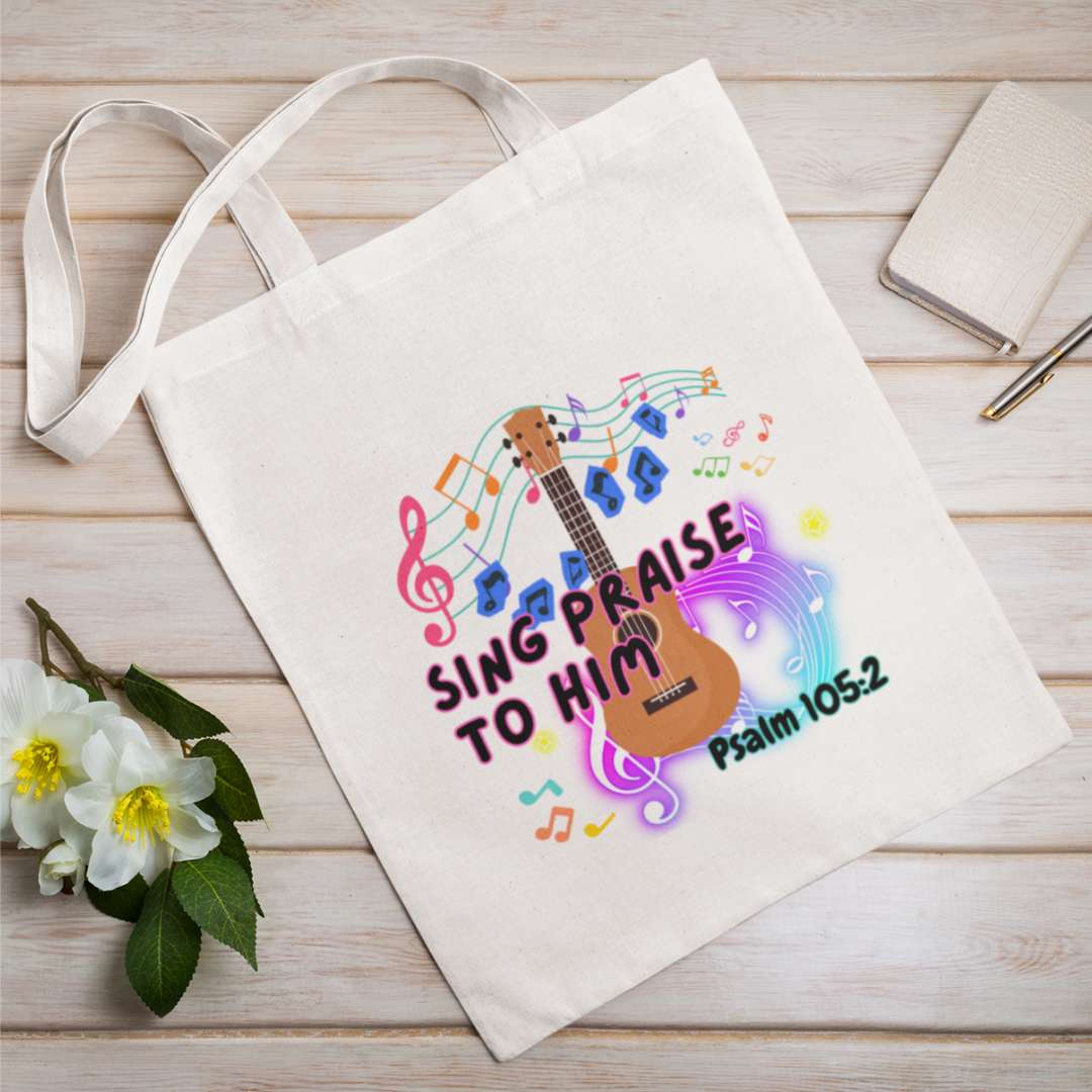 Sing Praise to Him - Essential Signature Tote Bag (with Zipper)
