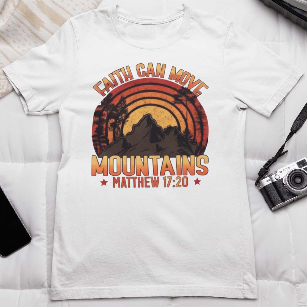 Faith Can Move Mountains - Unisex Supima T-Shirt