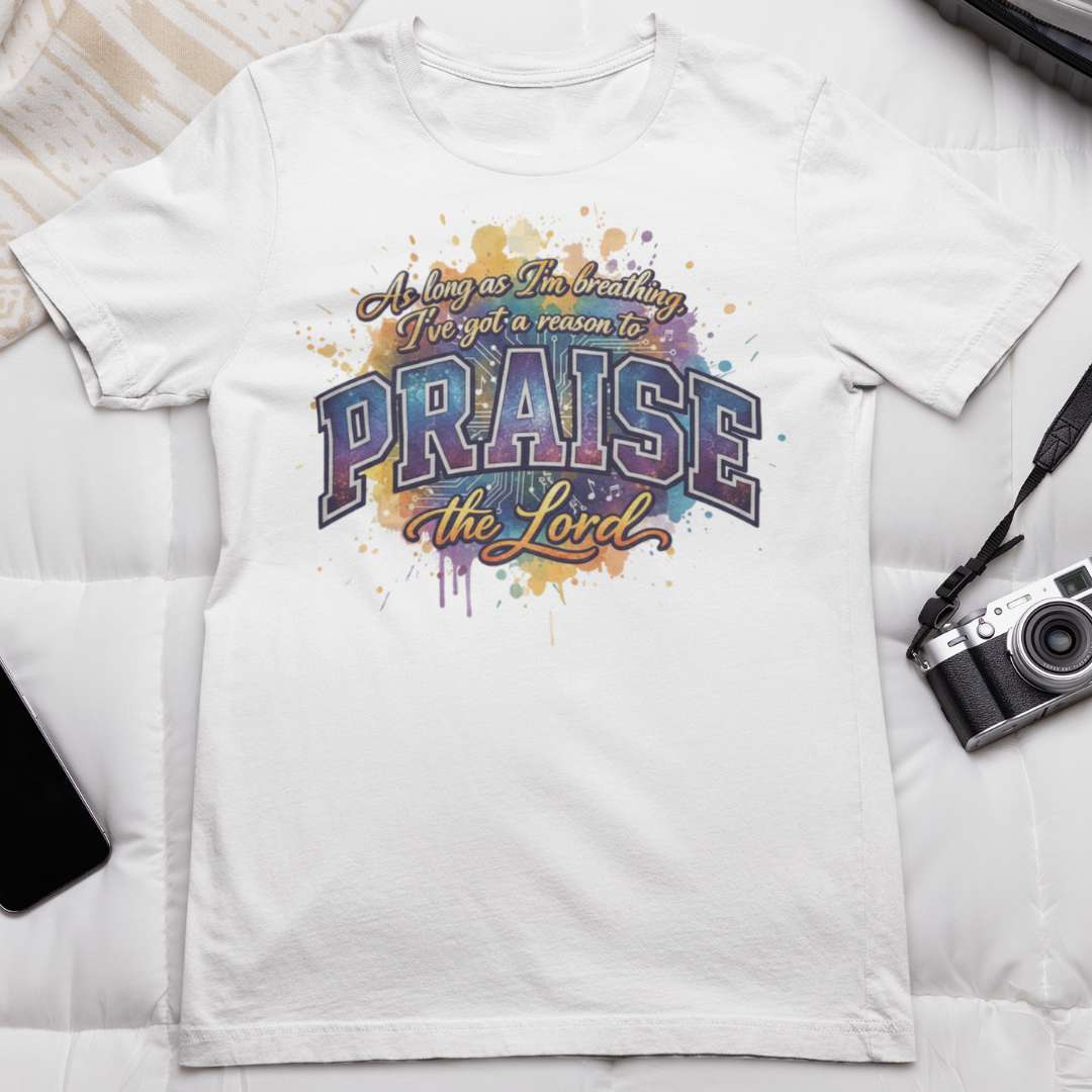 As Long As I'm Breathing I'll Praise - Unisex Supima T-Shirt