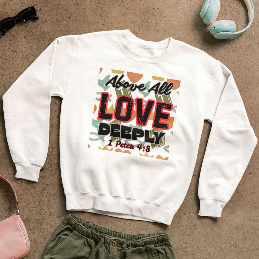 Above All Love Deeply - Unisex Sweatshirt