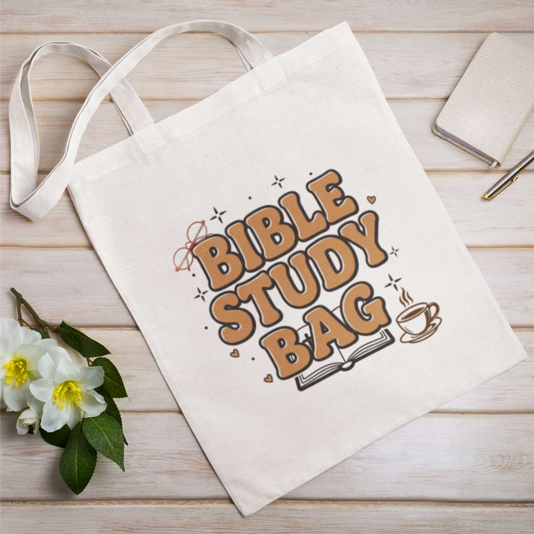 Bible Study Bag D2 - Essential Signature Tote Bag (with Zipper)