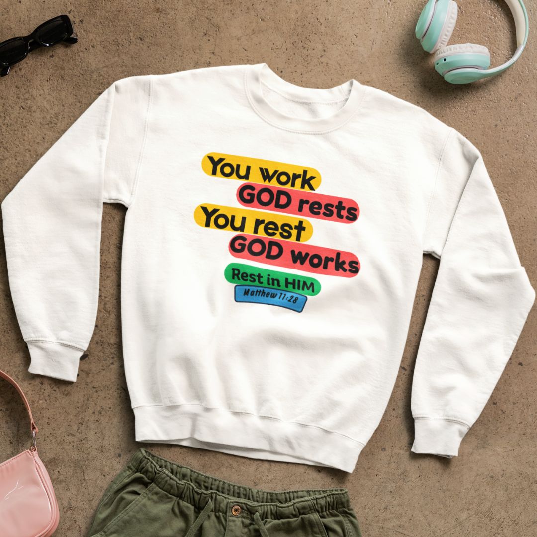 Rest in Him - Unisex Sweatshirt