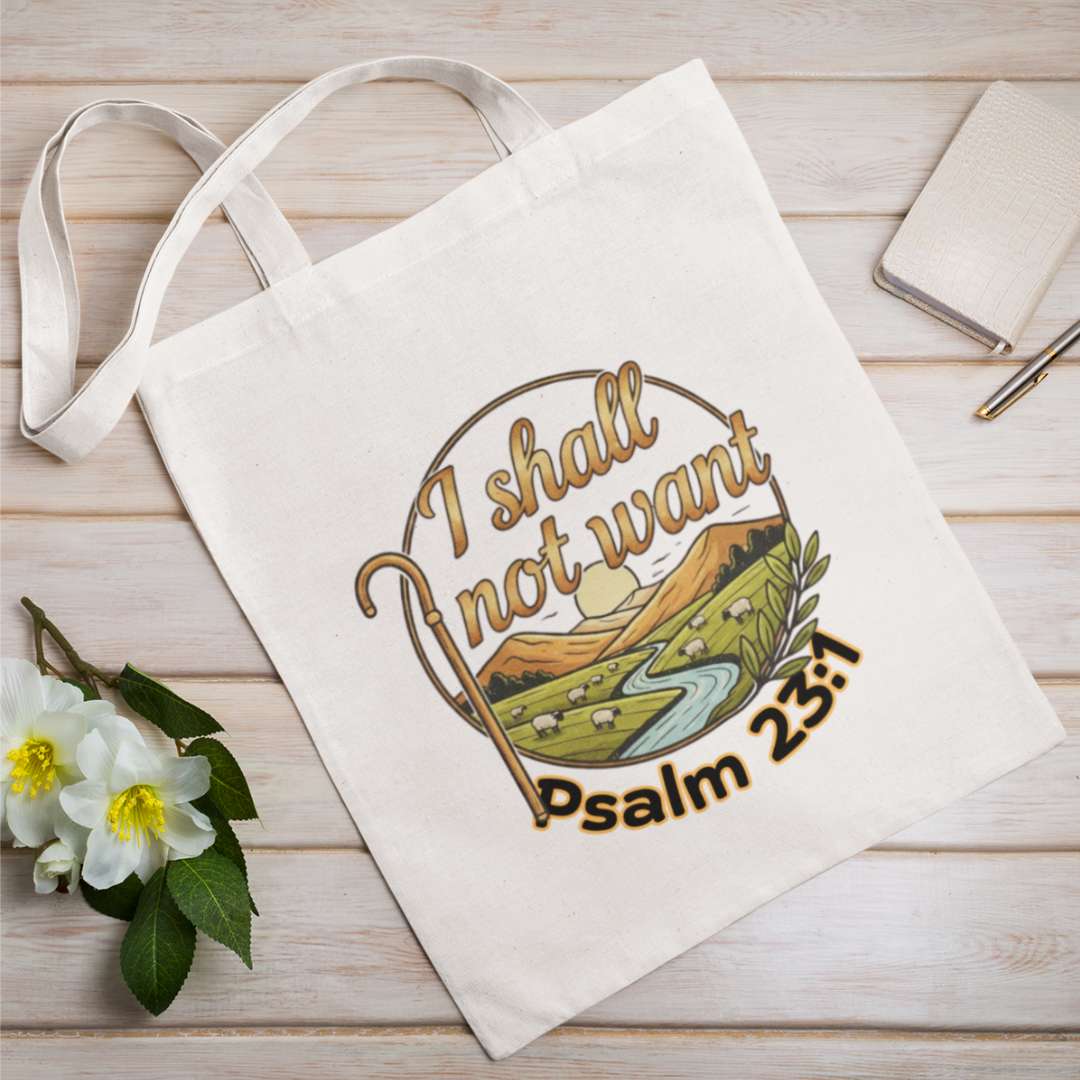 I Shall Not Want - Essential Signature Tote Bag (with Zipper)