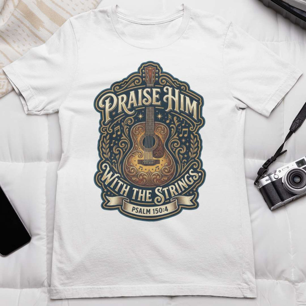 Praise Him With the Strings - Unisex Supima T-Shirt