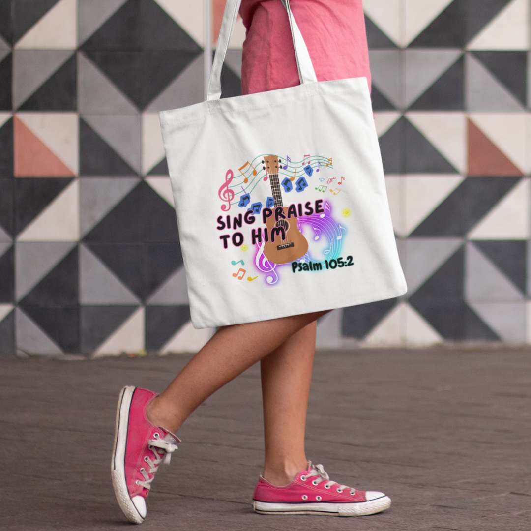 Sing Praise to Him - Essential Signature Tote Bag (with Zipper)