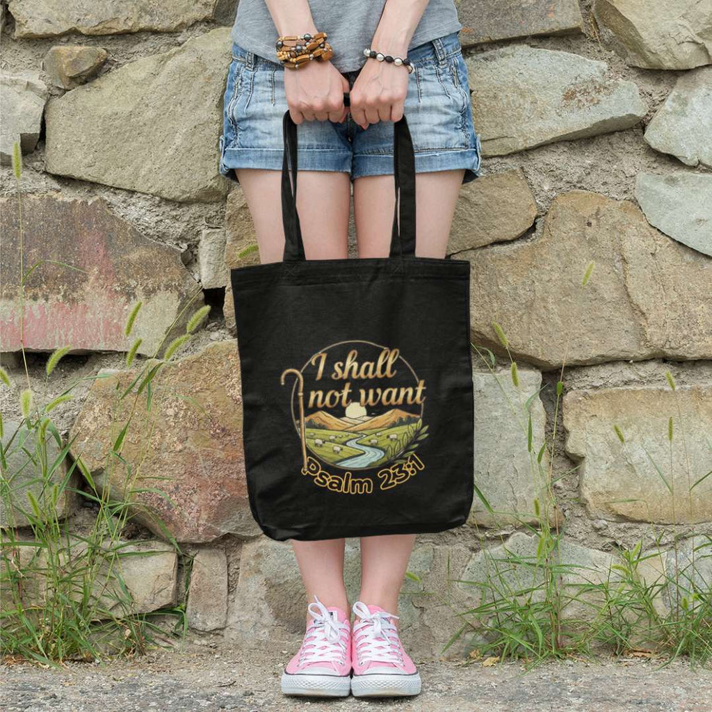 I Shall Not Want - Essential Signature Tote Bag (with Zipper)