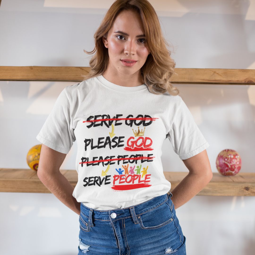 Please God Serve People - Unisex Supima T-Shirt