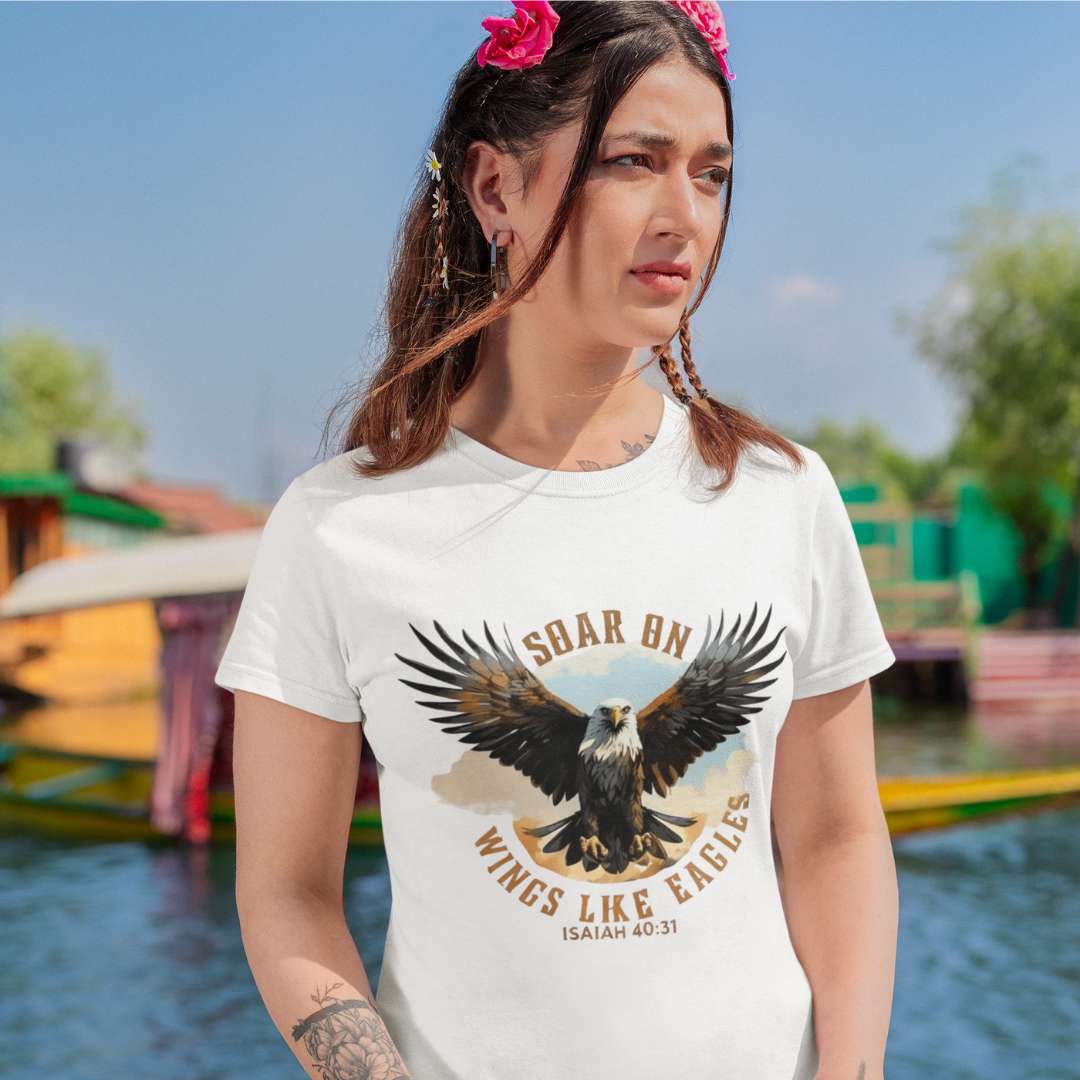 Soar On Wings Like Eagles - Unisex Supima T-Shirt
