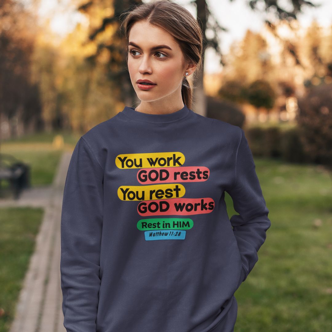 Rest in Him - Unisex Sweatshirt