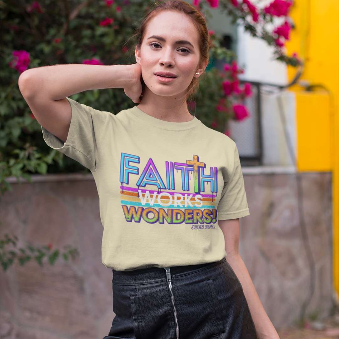 Faith Works Wonders - Unisex Supima T-Shirt