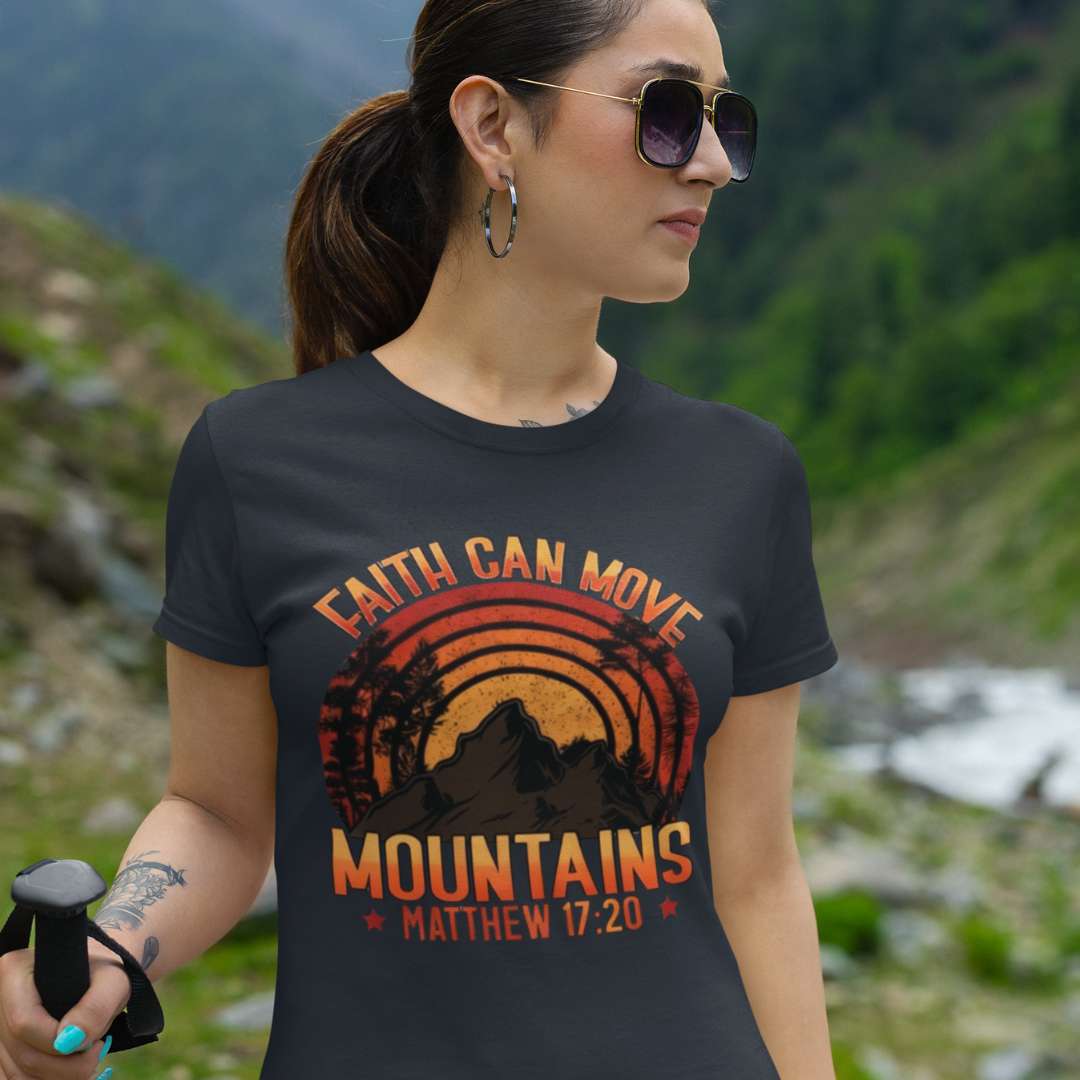 Faith Can Move Mountains - Unisex Supima T-Shirt