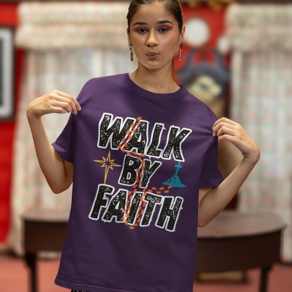 Walk by Faith - Unisex Oversized Classic T-Shirt