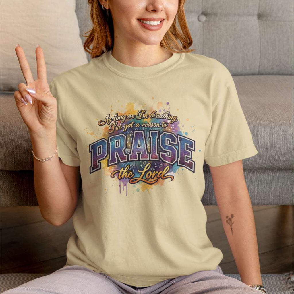 As Long As I'm Breathing I'll Praise - Unisex Supima T-Shirt