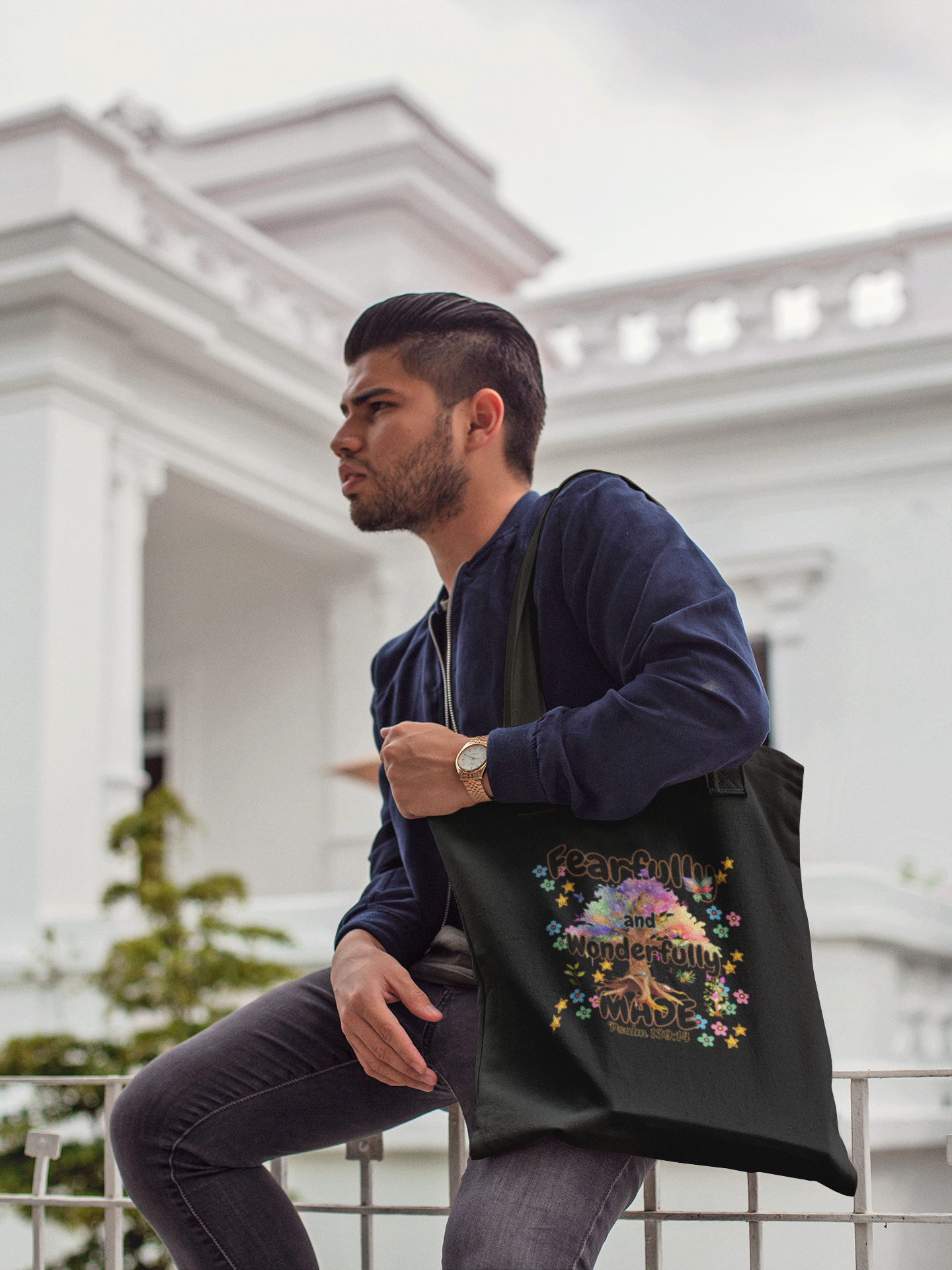 Fearfully & Wonderfully Made - Essential Signature Tote Bag (with Zipper)